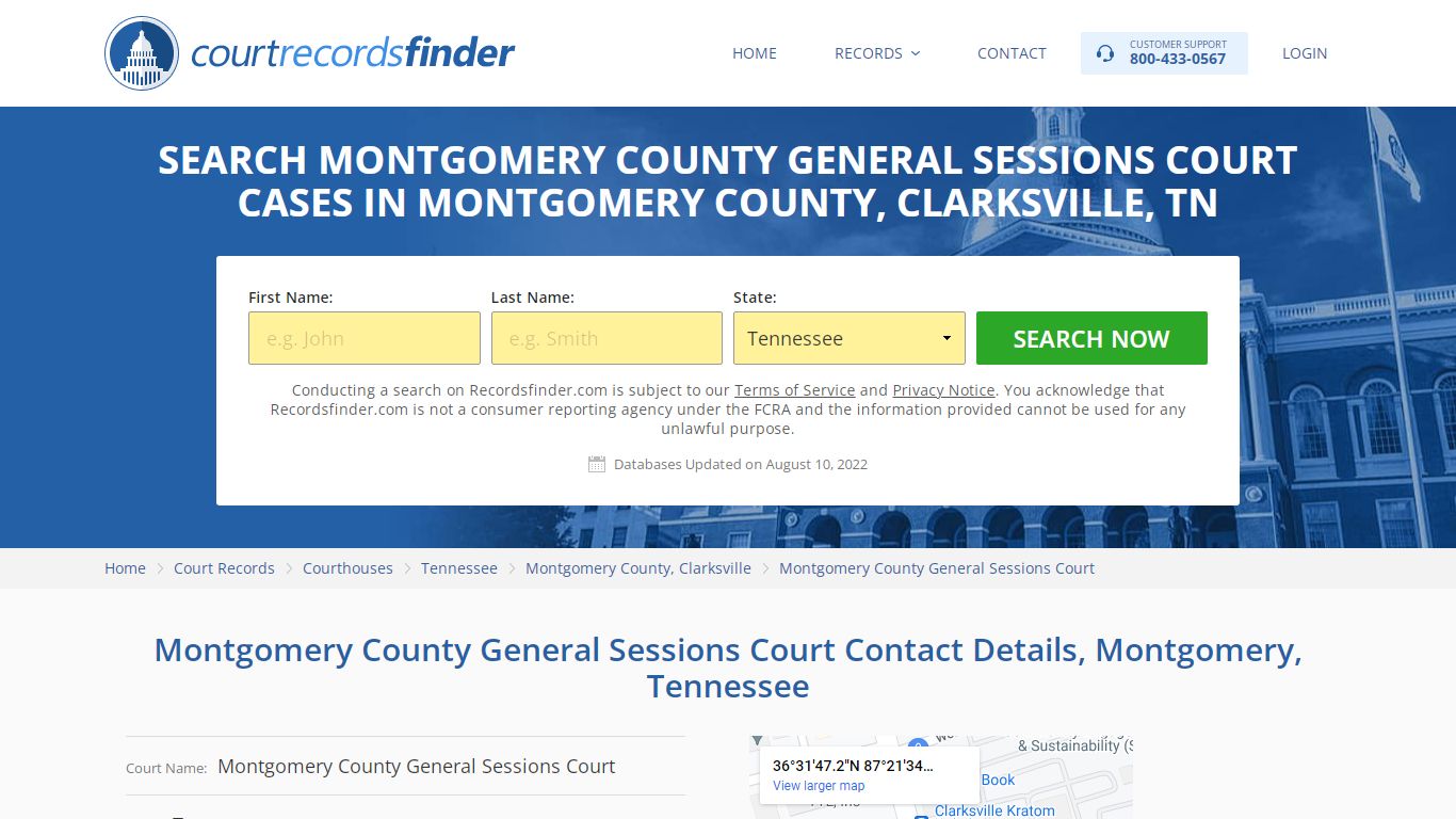 Montgomery County General Sessions Court Case Search ...